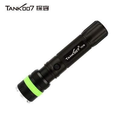 TANK007 TC18直充調(diào)焦遠光手電筒360流明可充電戶外搜索手電