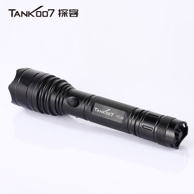 TANK007汽車直充安全 手電筒救生錘進口LED超亮遠射夜騎TC39探客