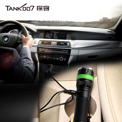 TANK007 TC18直充調(diào)焦遠光手電筒360流明可充電戶外搜索手電