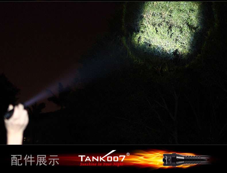 夜驢騎行強光手電筒TK737迷你調焦戶外裝備tank007 